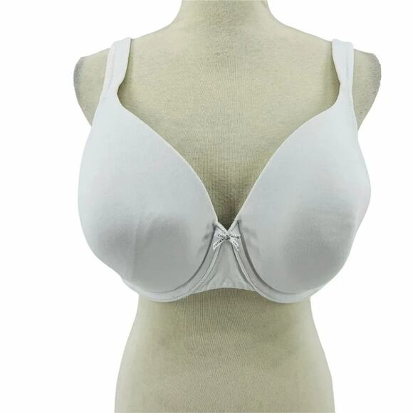 Lane Bryant Cacique White Lightly Lined Full Coverage Bra Size 42DD - Picture 1 of 9